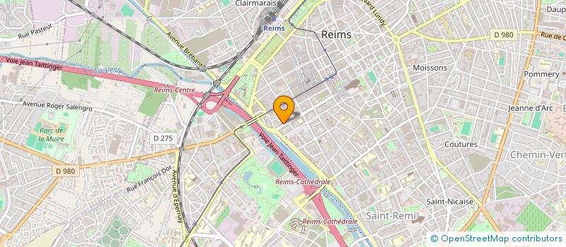 localisation de l'entreprise SAS 14-18  REIMS