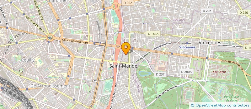 localisation de l'entreprise SAS 177 POISSONNIERES à SAINT-MANDE