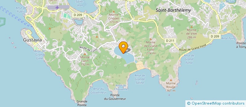 localisation de l'entreprise SAS 183-7 à SAINT-BARTHELEMY