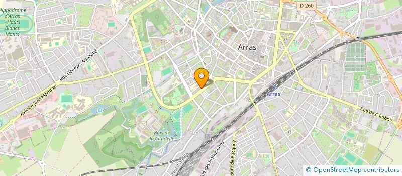 localisation de l'entreprise SAS 1900 à ARRAS