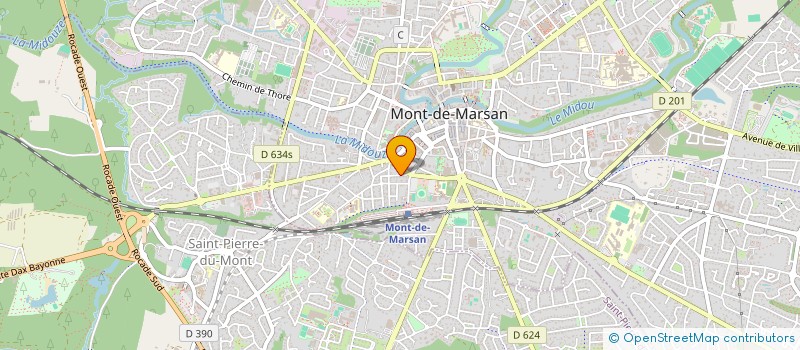 localisation de l'entreprise SAS 23  MONT-DE-MARSAN