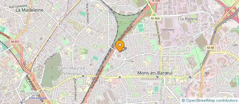 localisation de l'entreprise SAS 23 RUE DES TOURS  MONS-EN-BAROEUL