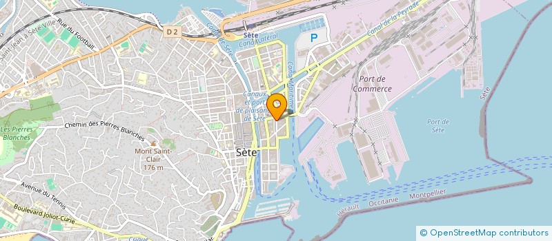 localisation de l'entreprise SAS 23PS  SETE