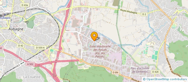 localisation de l'entreprise SAS 2507 HOLDING à AUBAGNE