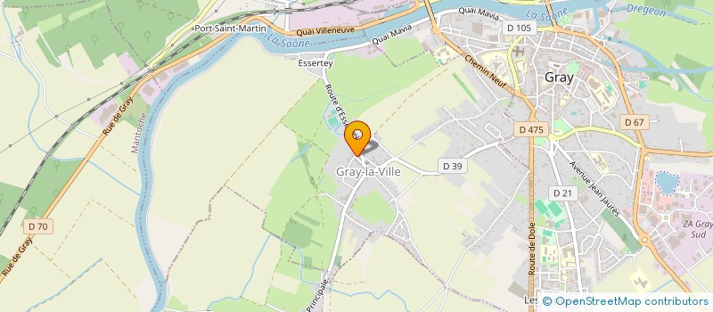 localisation de l'entreprise SAS 2CLM  GRAY