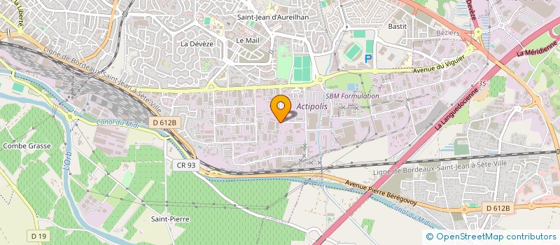 localisation de l'entreprise SAS 2F à BEZIERS