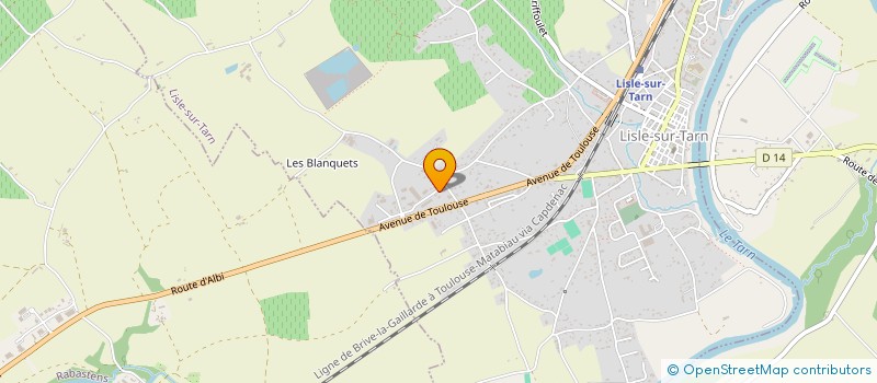 localisation de l'entreprise SAS 2F HABITAT à LISLE-SUR-TARN