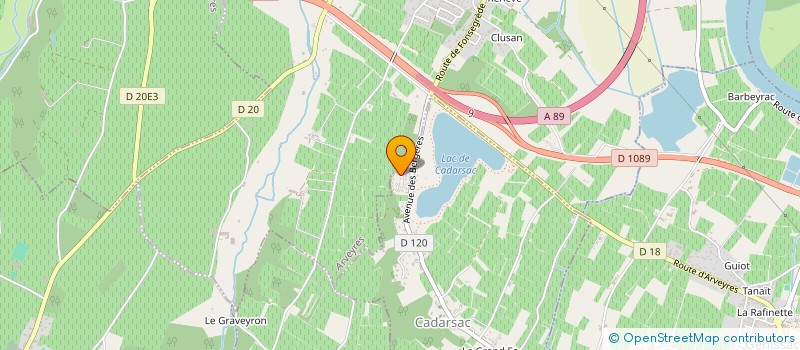 localisation de l'entreprise SAS 3D à CADARSAC