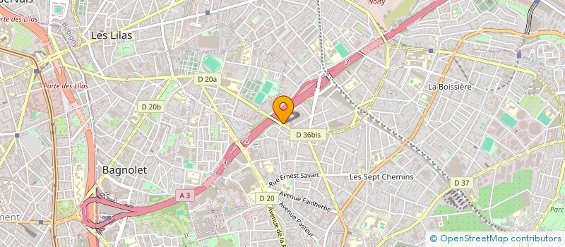 localisation de l'entreprise SAS 3H à MONTREUIL