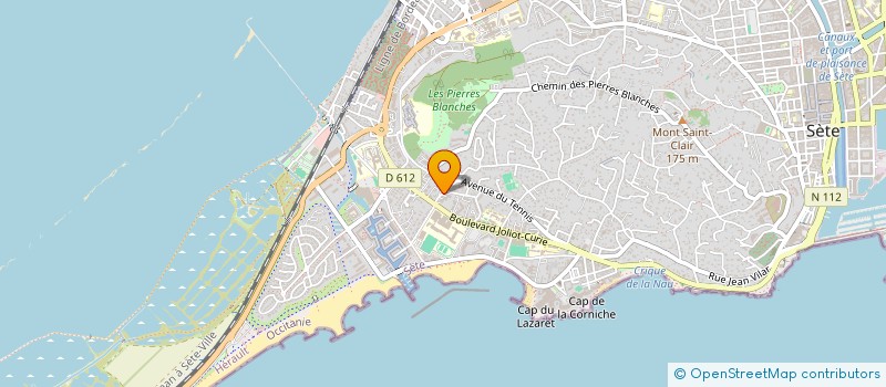 localisation de l'entreprise SAS 3M7 à SETE