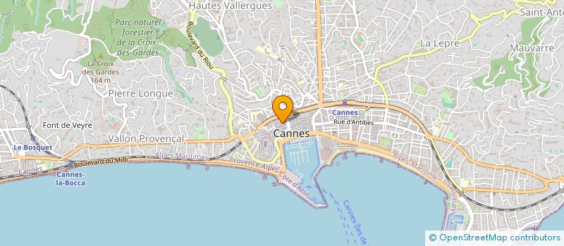 localisation de l'entreprise SAS 44 à CANNES