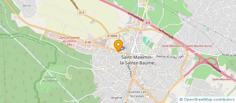localisation de l'entreprise SAS 460 à SAINT-MAXIMIN-LA-SAINTE-BAUME