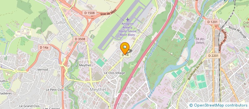 localisation de l'entreprise SAS 4D74 à ANNECY