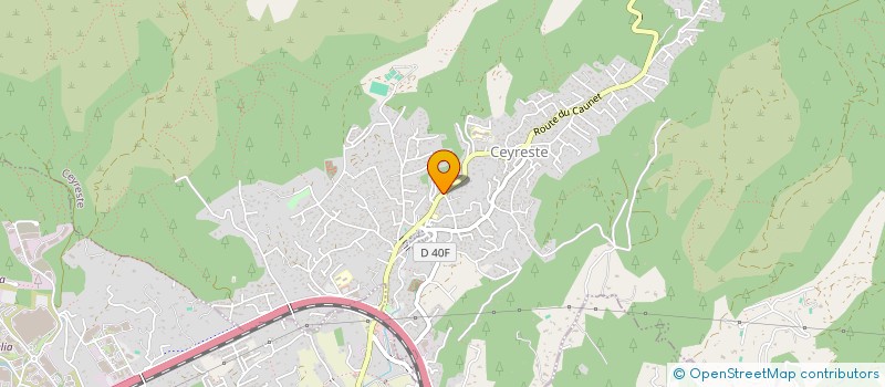 localisation de l'entreprise SAS 4F SPORT à CEYRESTE