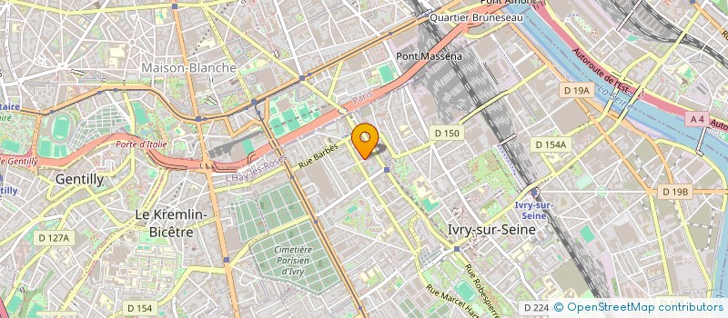 localisation de l'entreprise SAS 4MS à IVRY-SUR-SEINE