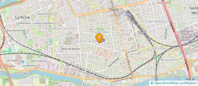 localisation de l'entreprise SAS 5 AVRIL PAR B&F  TOURS