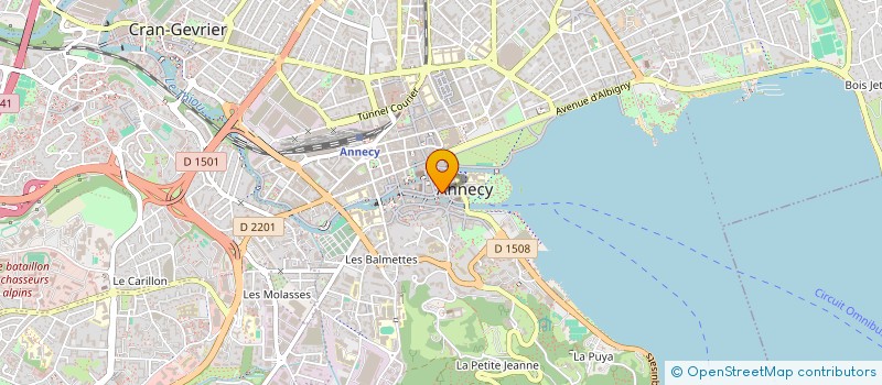 localisation de l'entreprise SAS 5050 à ANNECY
