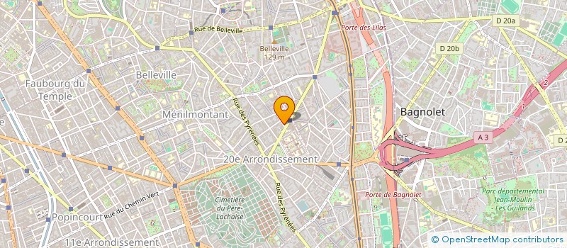 localisation de l'entreprise SAS  PARIS