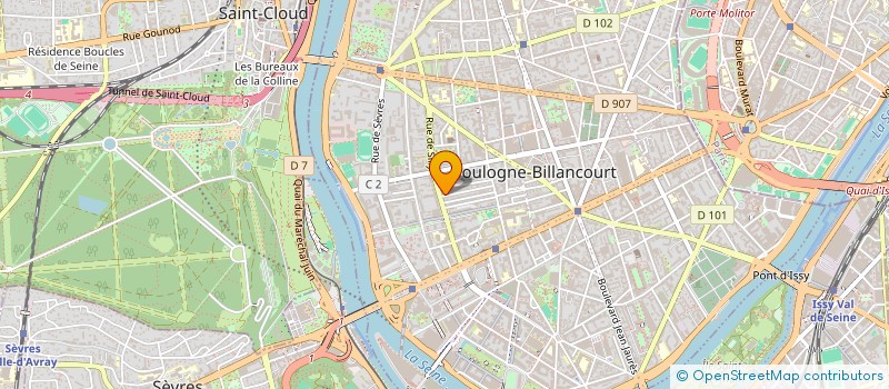 localisation de l'entreprise SAS 74 CHOISY DPO  BOULOGNE-BILLANCOURT