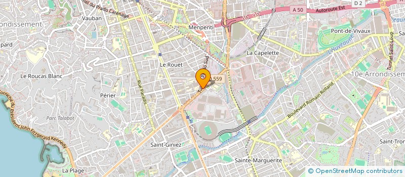 localisation de l'entreprise SAS 7COM à MARSEILLE