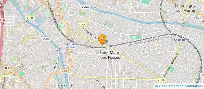 localisation de l'entreprise SAS A.E.M INVEST à SAINT-MAUR-DES-FOSSES