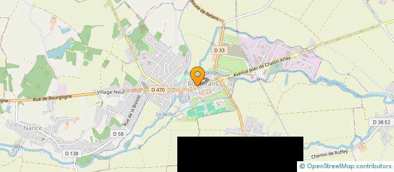 localisation de l'entreprise SAS A.F.B.  BLETTERANS