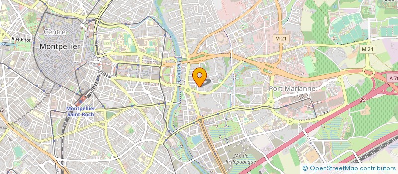 localisation de l'entreprise SAS A LA BELLE ETOILE à MONTPELLIER
