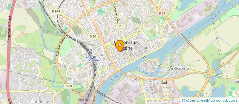 localisation de l'entreprise SAS A LA GRAINE DE BEAUTE à CHALON-SUR-SAONE