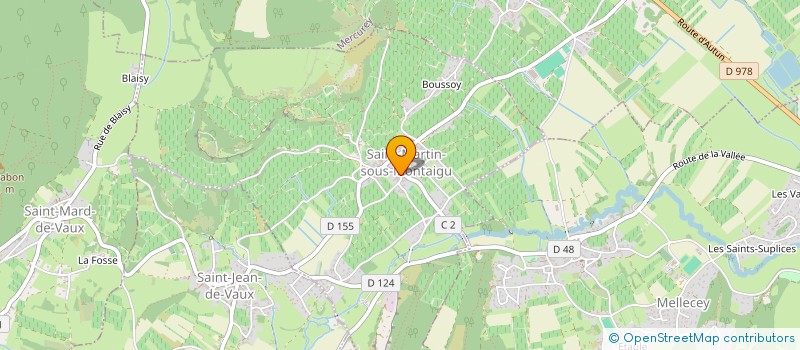 localisation de l'entreprise SAS A2N  SAINT-MARTIN-SOUS-MONTAIGU