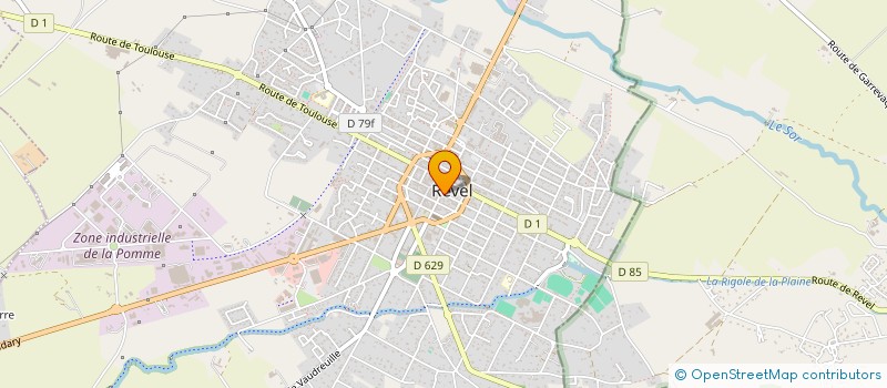 localisation de l'entreprise SAS AACC  REVEL