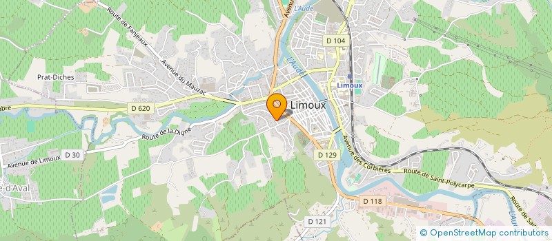 localisation de l'entreprise SAS AB TERRA TOURREILLES à LIMOUX
