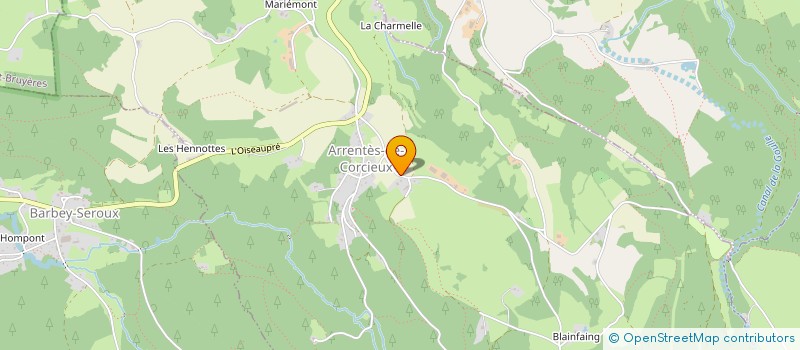 localisation de l'entreprise SAS AB2M  ARRENTES-DE-CORCIEUX