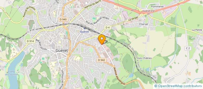 localisation de l'entreprise SAS ABRANTES à GUERET