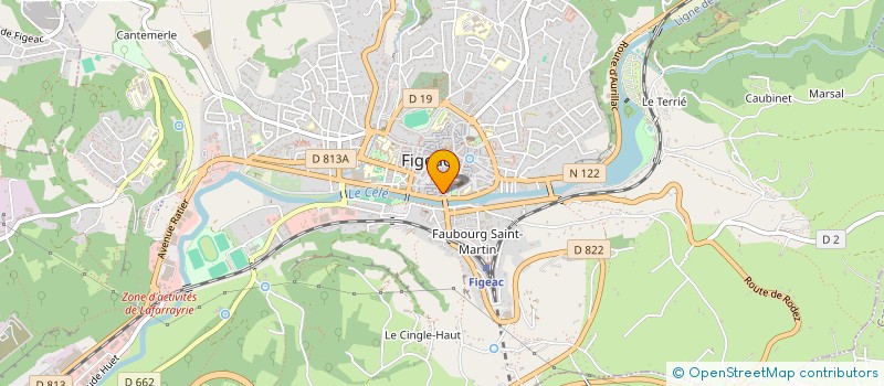 localisation de l'entreprise SAS ABY  FIGEAC