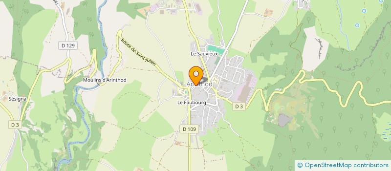 localisation de l'entreprise SAS AC PLASTIQUE à ARINTHOD