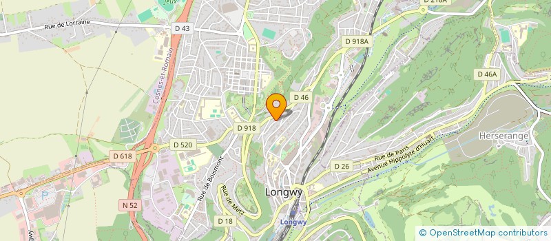 localisation de l'entreprise SAS ACCESSIA à LONGWY