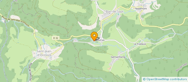 localisation de l'entreprise SAS ACCONAT  BAN-DE-SAPT