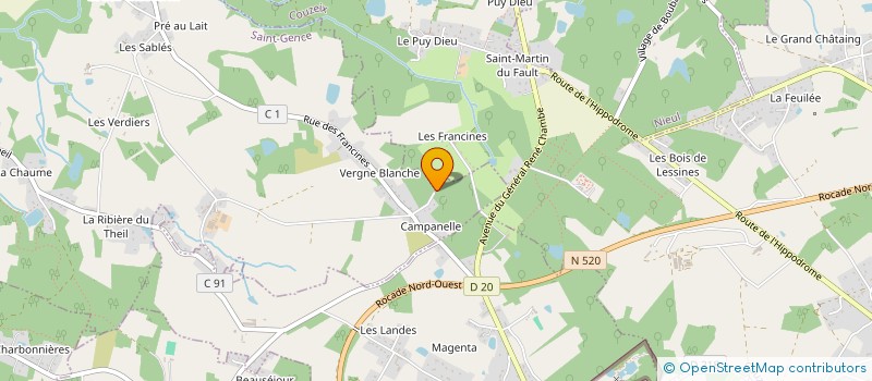localisation de l'entreprise SAS ACMN à SAINT-GENCE