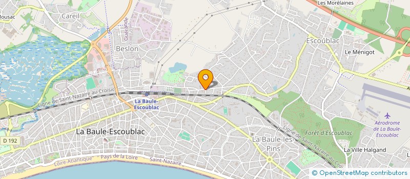 localisation de l'entreprise SAS ACTIFPORNICHET  LA BAULE-ESCOUBLAC