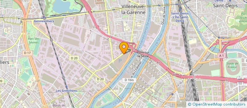 localisation de l'entreprise SAS ACTIVE à VILLENEUVE-LA-GARENNE
