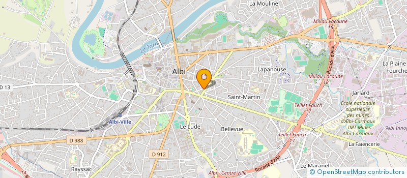 localisation de l'entreprise SAS AD FERMETURES à ALBI