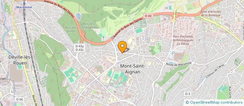 localisation de l'entreprise SAS ADALICE  MONT-SAINT-AIGNAN