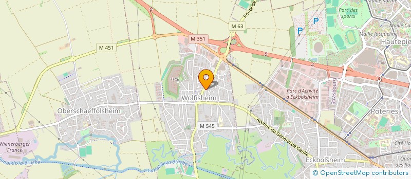 localisation de l'entreprise SAS ADEM  WOLFISHEIM