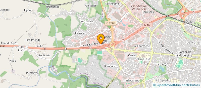 localisation de l'entreprise SAS ADENOR CORPORATE  PLOEREN