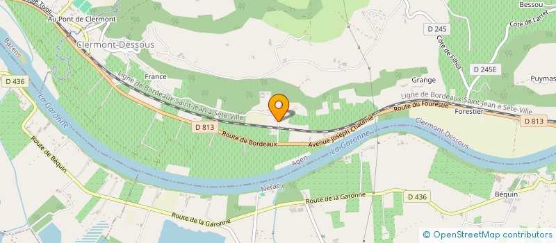 localisation de l'entreprise SAS ADK SON  CLERMONT-DESSOUS