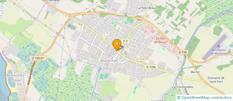 localisation de l'entreprise SAS ADP  MARENNES-HIERS-BROUAGE