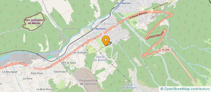 localisation de l'entreprise SAS AERO-MURISSEMENT à CHAMONIX-MONT-BLANC