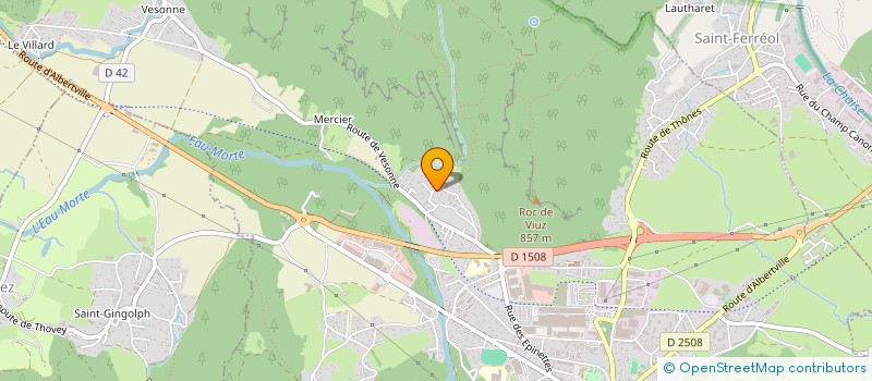 localisation de l'entreprise SAS AFAS à FAVERGES-SEYTHENEX