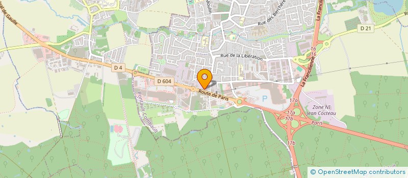 localisation de l'entreprise SAS AGEDISS 77 à PONTAULT-COMBAULT