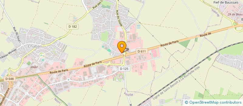 localisation de l'entreprise SAS AGENCE DES FAUBOURGS  CHAURAY